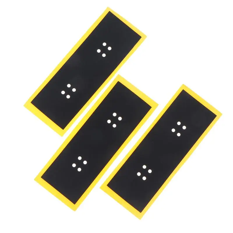 10Pcs PU Grip Finger Skateboard Grip Tape Cuttable Black Fingerboard Deck Sticker Self Adhesive Non Slip