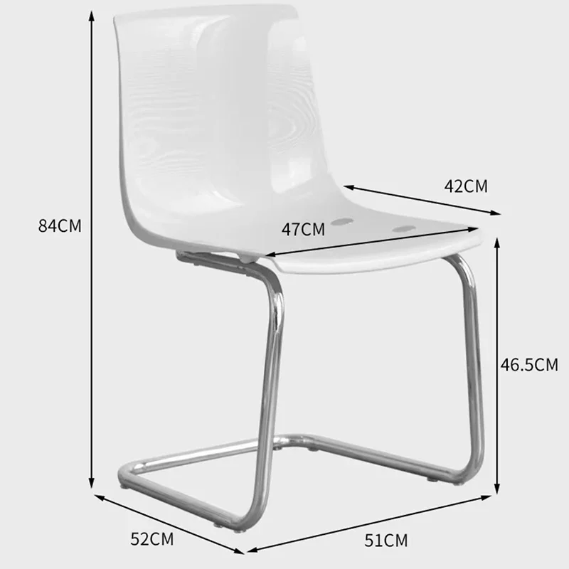 Plastikowe nowoczesne krzesła do jadalni akcent przezroczyste biuro kuchnia krzesła do jadalni minimalistyczny design dom umeblowanie Silla Comedor LLDC