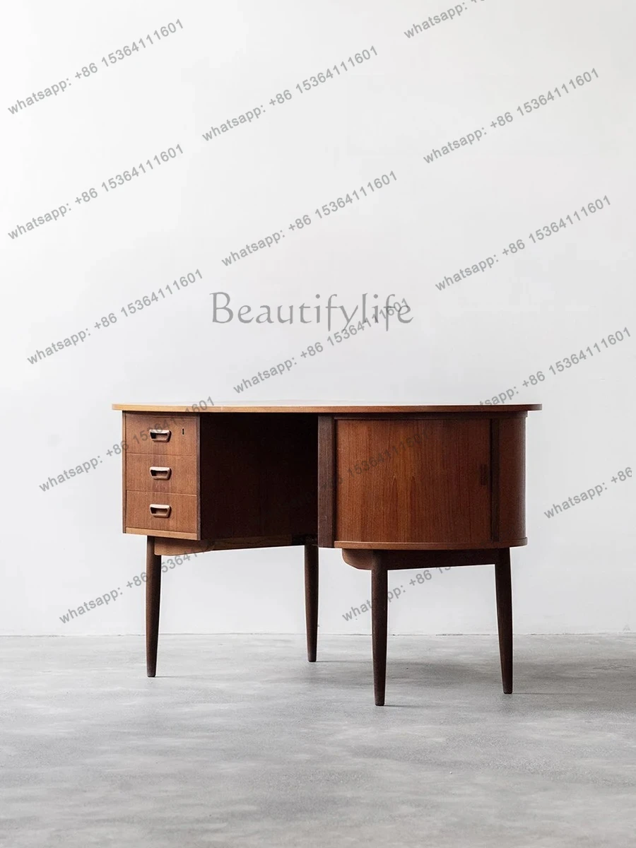 

Log Desk Writing Desk Black Walnut Cherry Danish Furniture