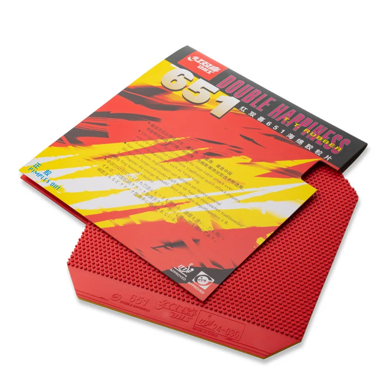 DHS 651 Table Tennis Rubber (Pips-out, Fast Attack) Short Pips Ping Pong Sponge
