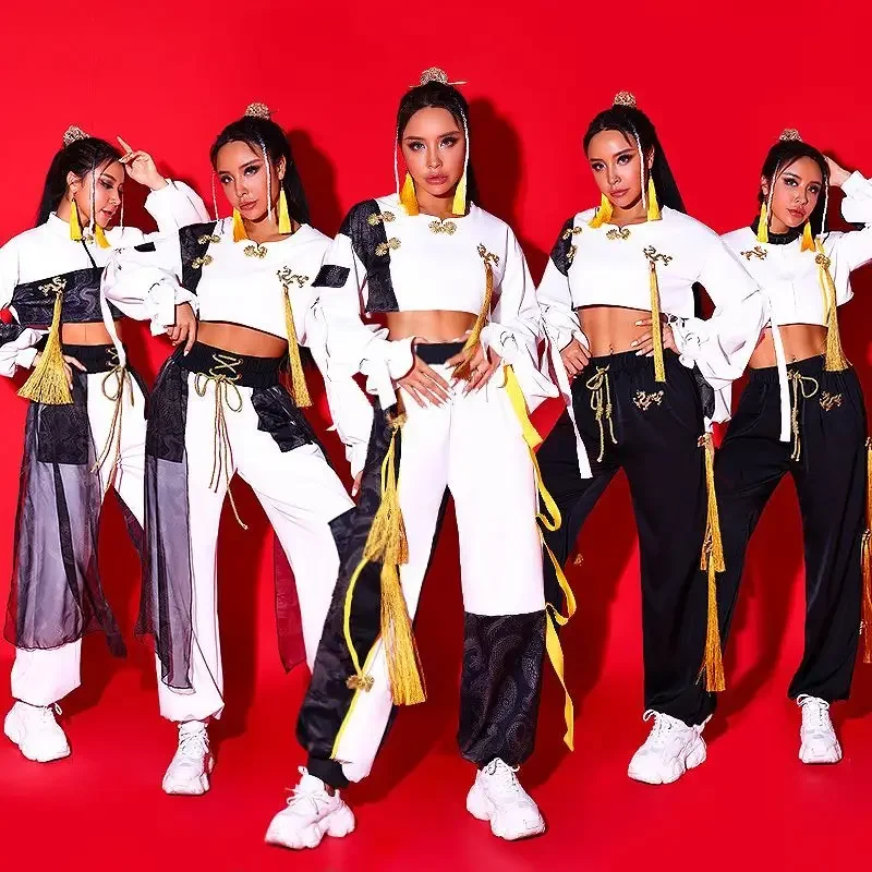 2024Women's Troupe Performance Costume China-Chic Hip Hop Hip Hop Costume kpop Korean Dance Singing Costume Annual Meeting Stage