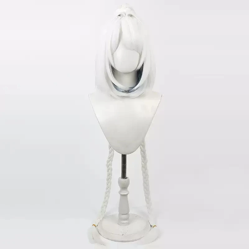 Game Genshin Impact Mualani Cosplay Pruik Vrouwen Schattig Wit Lang Hittebestendig Synthetisch Haar Halloween Carnavalsfeest Rollenspel