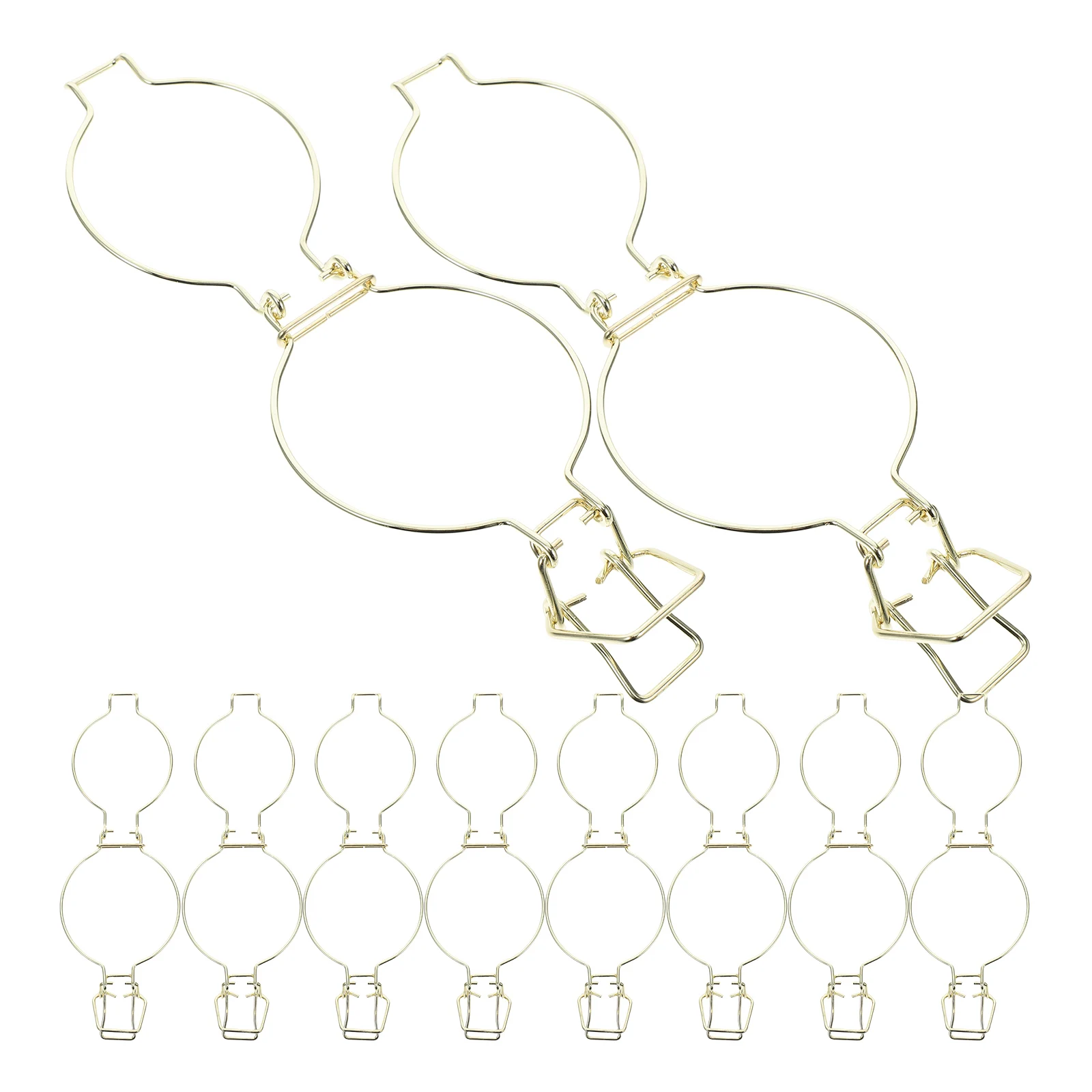 

10pcs Storage Tank Spring Buckle Can Sealer Clips Stainless Steel Gold Latches Reusable Glass Jars Metal Wire Keeper