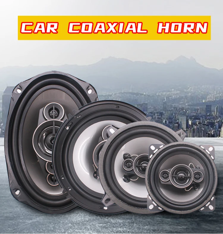 Wholesale 4inch/5INCH/6INCH Car Door Speaker 4ohm  Hot Model Auto Audio Music Speaker Full Range Frequency Car Coaxial Speaker