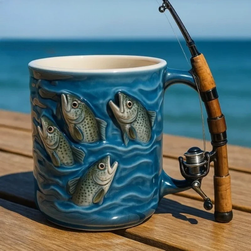 Caneca Artística de Resina com Copo Interno, Presente Personalizado Divertido para Amigos, Utensílios de Cozinha e Bar