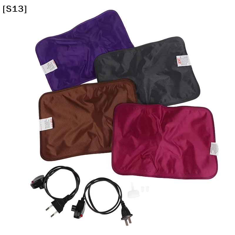 Plug Rechargeable Electric Hot Water Bottle Reusable Hand Warmer Heater Bag For Winter Hot Water Bottle Random Color[S13][Q]Q@