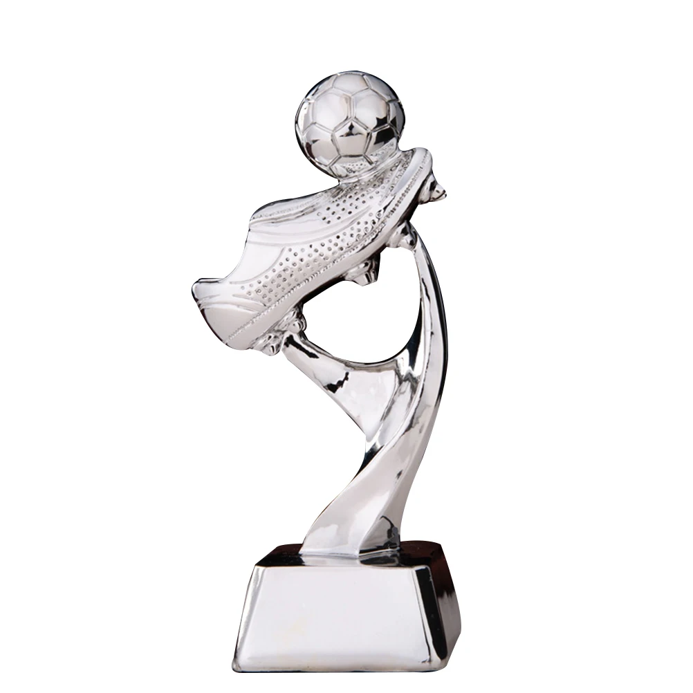 

Football Trophy Silver Winner School Children Shiny Award Cup Trophies Reward Sports Event Prize Plastic Medal Plating