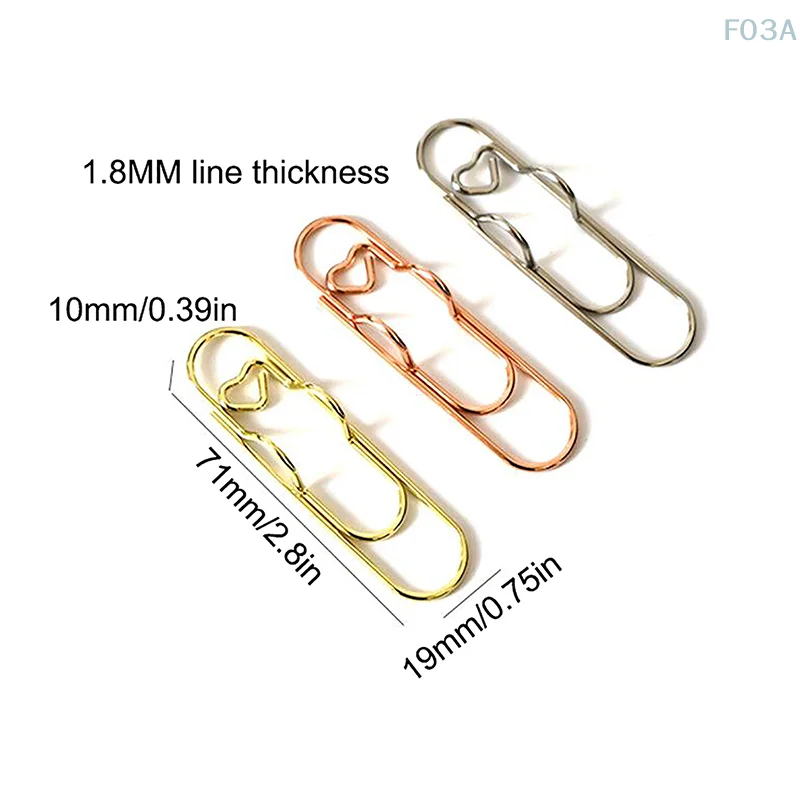 10 Stuks Metalen Penhouder Clip Paperclips Bladwijzers Foto Memo Ticket Clip Voor Notebooks Paperclips Kantoorbenodigdheden Tool