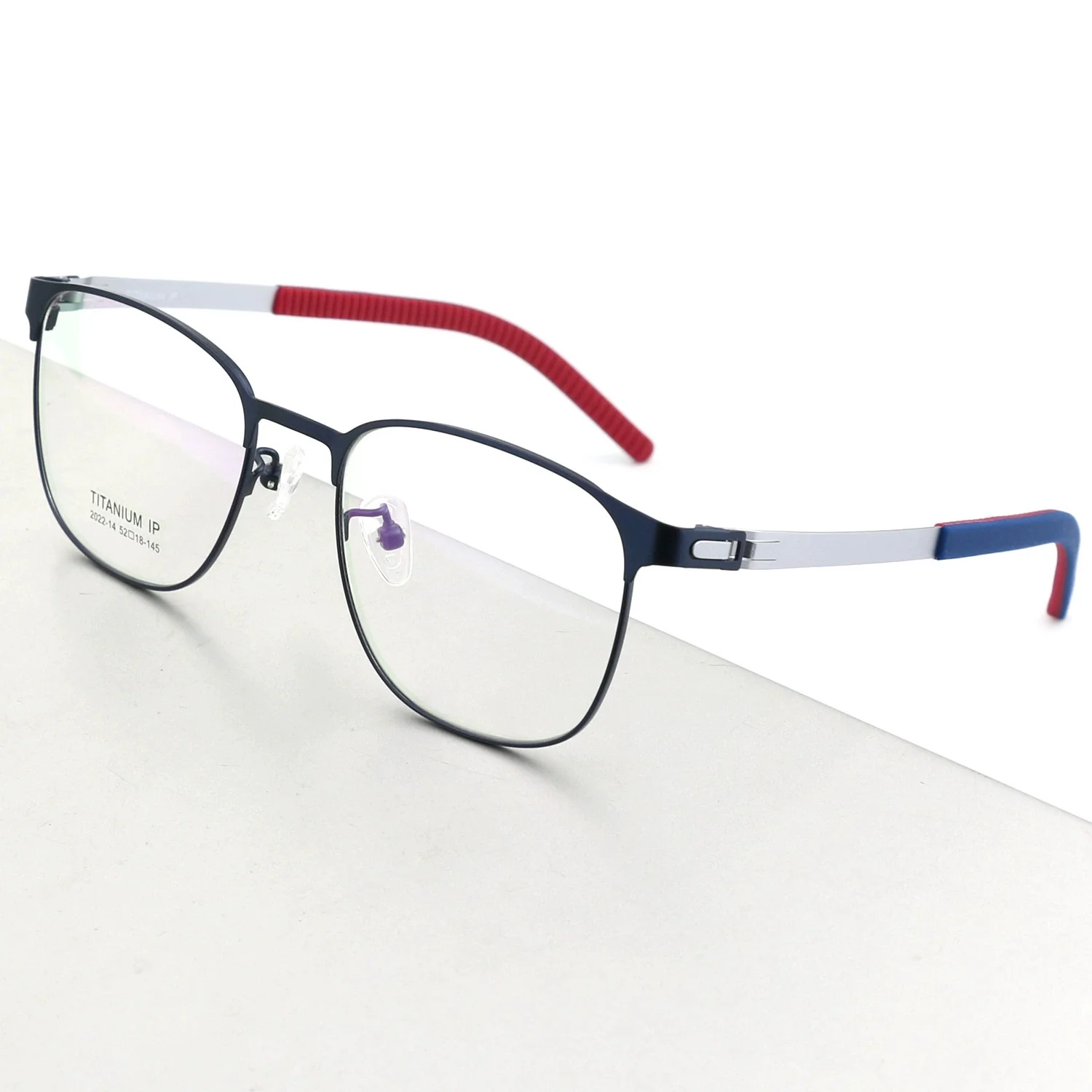 Belight البصرية بدون مسامير لينة عدم الانزلاق المطاط نهاية تلميح كامل حافة تصميم الرجال النساء التيتانيوم النظارات إطار مشهد 202214