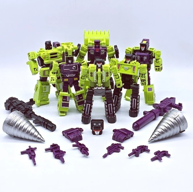 6in1 28cm 変形モデル デバステーター アクションフィギュア ロボット メタルパーツ おもちゃ 最高の贈り物 子供向け 新品