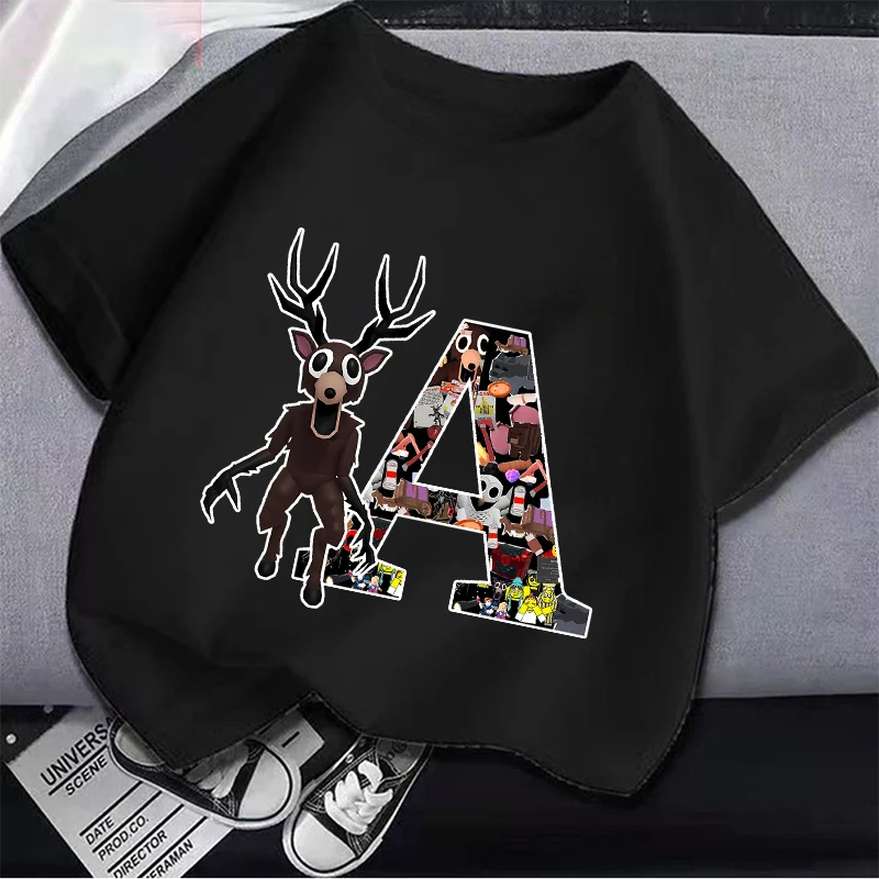 

99 Nights in The Forest Children's Short Sleeved T-shirt Cartoon Anime Printed Top Loose Comfortable Short Sleeved Birthday Gift