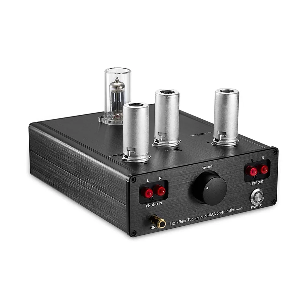 Electronic tube stereo HiFi audio preamplifier vinyl record player front end European/American/British standards