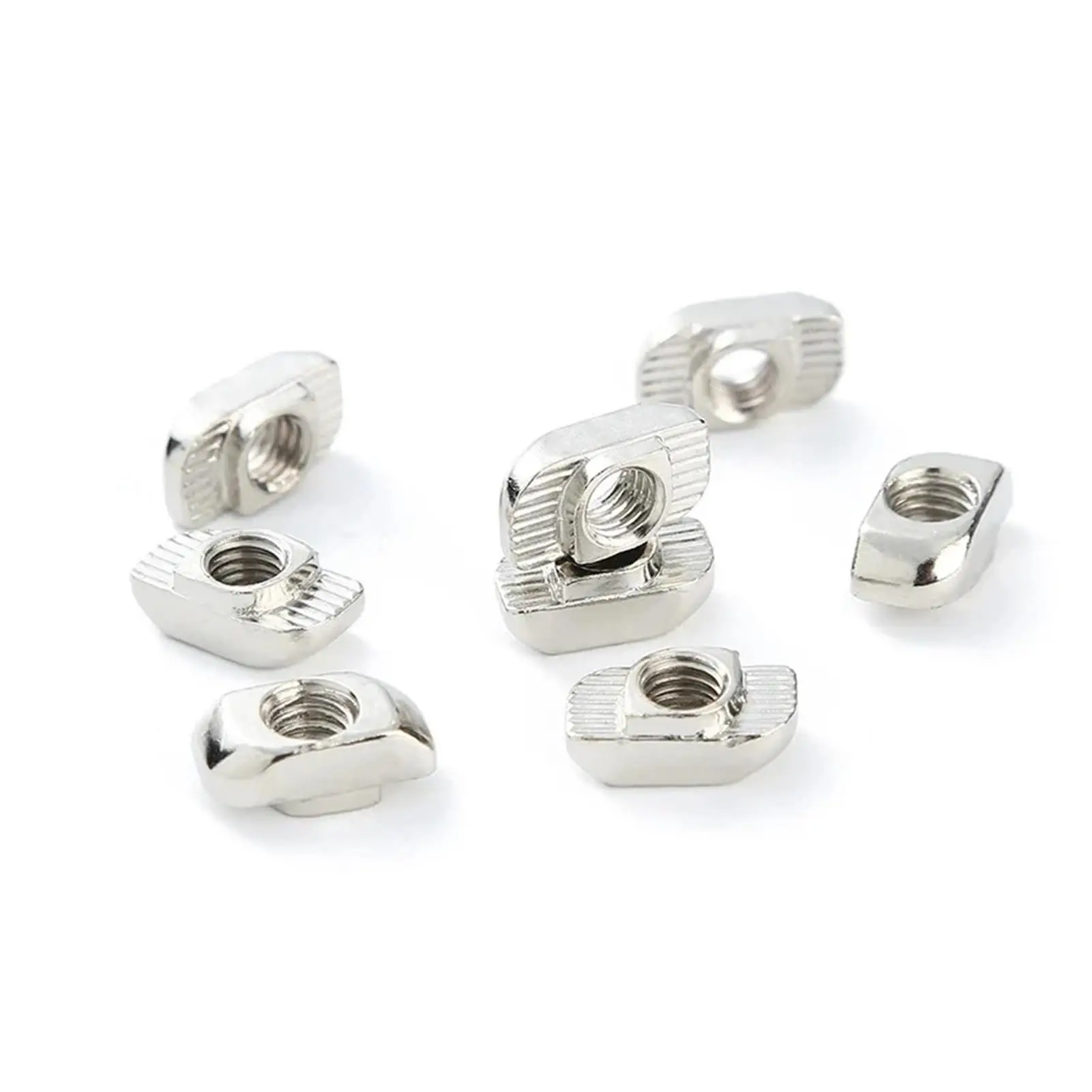 10/ 20/ 50pcs M3 M4 M5 M6 M8  Slot T-nut Sliding T Nut Hammer Drop In Nut Fasten Connector For Aluminum Extrusion
