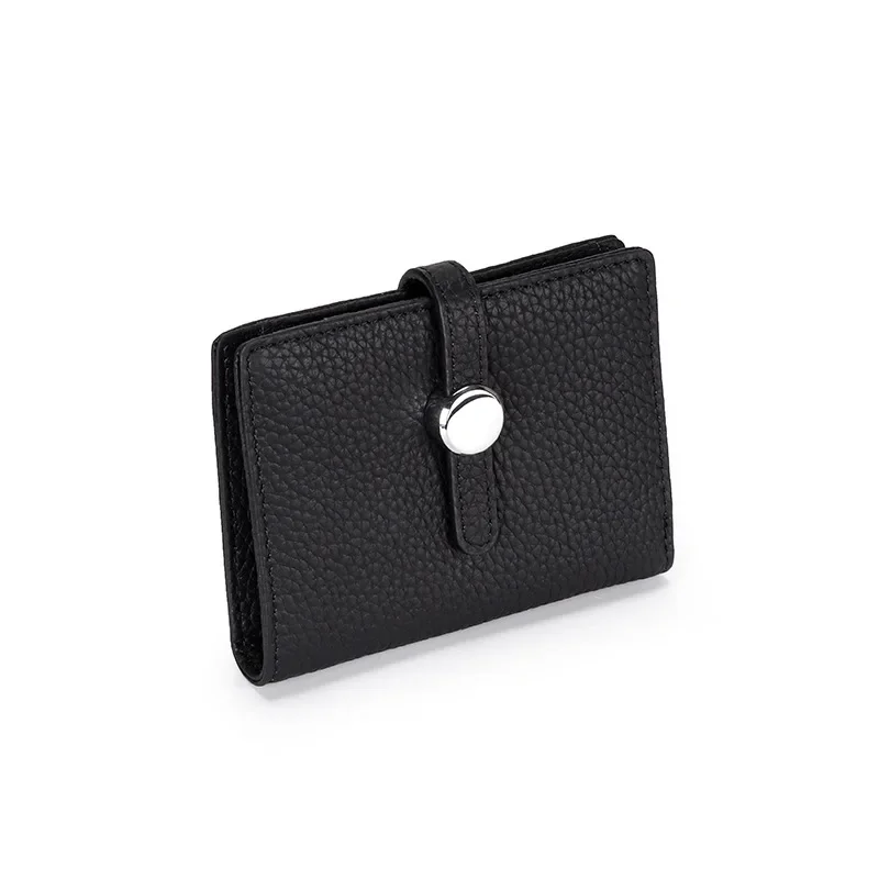 New Genuine Leather Womens Wallets and Purses Luxury Brand Design Hasp Square Wallet Fashion Card Holder Women Small Coin Purses