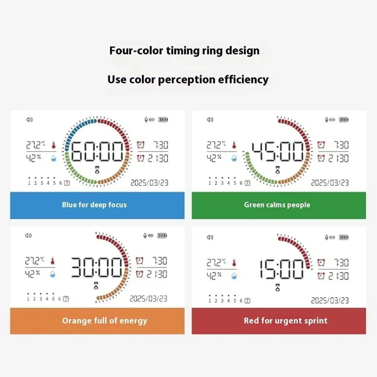 

Часы-термогигрометр Okay, многофункциональный измеритель температуры и влажности, комнатные часы, умная температура