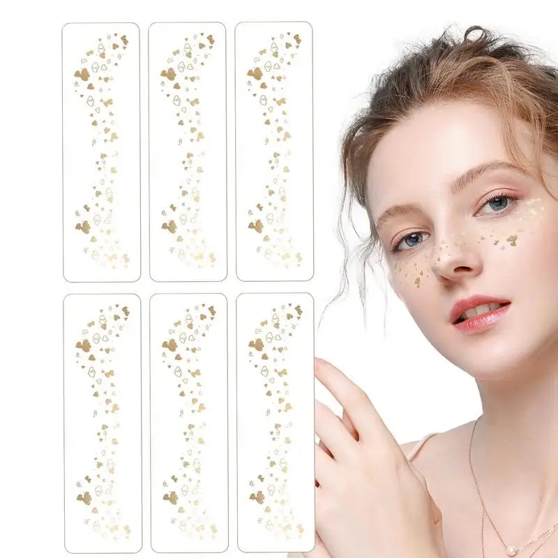 Face Stickers Glitter Eyes Face Self Adhesive Makeup Temporary Tattoo Jewels Stickers Festival Party Body Art Decoration