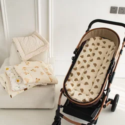 Comfortable Cotton Baby Stroller Pad Four Seasons General Soft Seat Cushion Child Cart Seat Mat Kids Pushchair Cushion For 0-27M