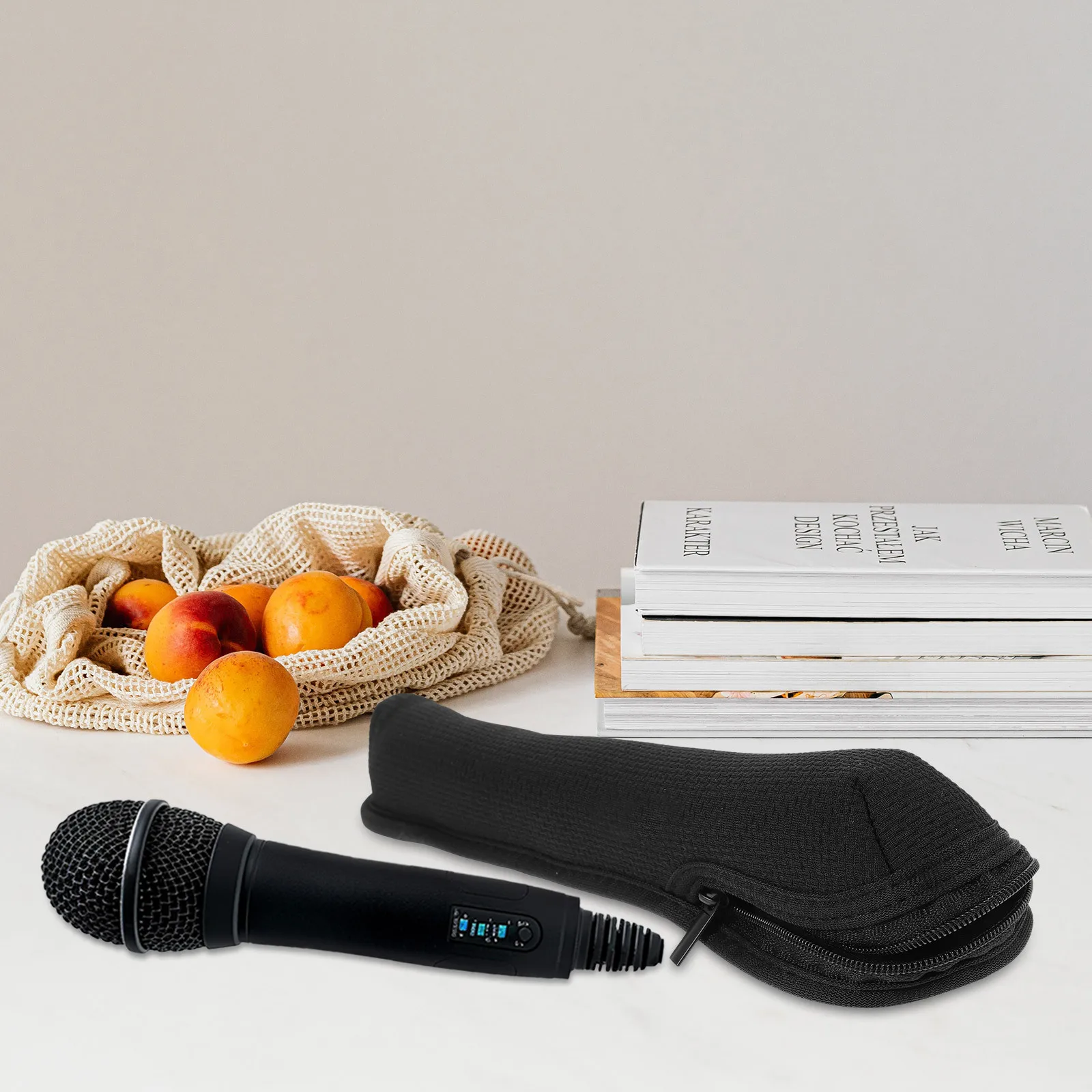 Tas Penyimpanan Mikrofon Tas Pelindung Nilon Tahan Lama Tas Pembawa Mikrofon Portabel untuk Perjalanan Pesta Ktv Kantong Penyimpanan Mikrofon