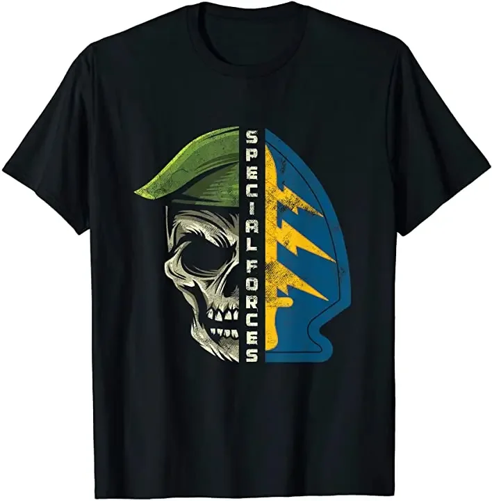 

US Army Special Forces Green Beret Skull T-Shirt 100% Cotton O-Neck Summer Short Sleeve Casual Mens T-shirt Size S-3XL