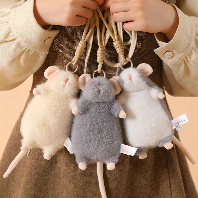 

Cute Fancy Rat Plush Toys Soft Stuffed Animal Doll Plush Small Mouse about 20cm Pendant Keychain Funny Gifts