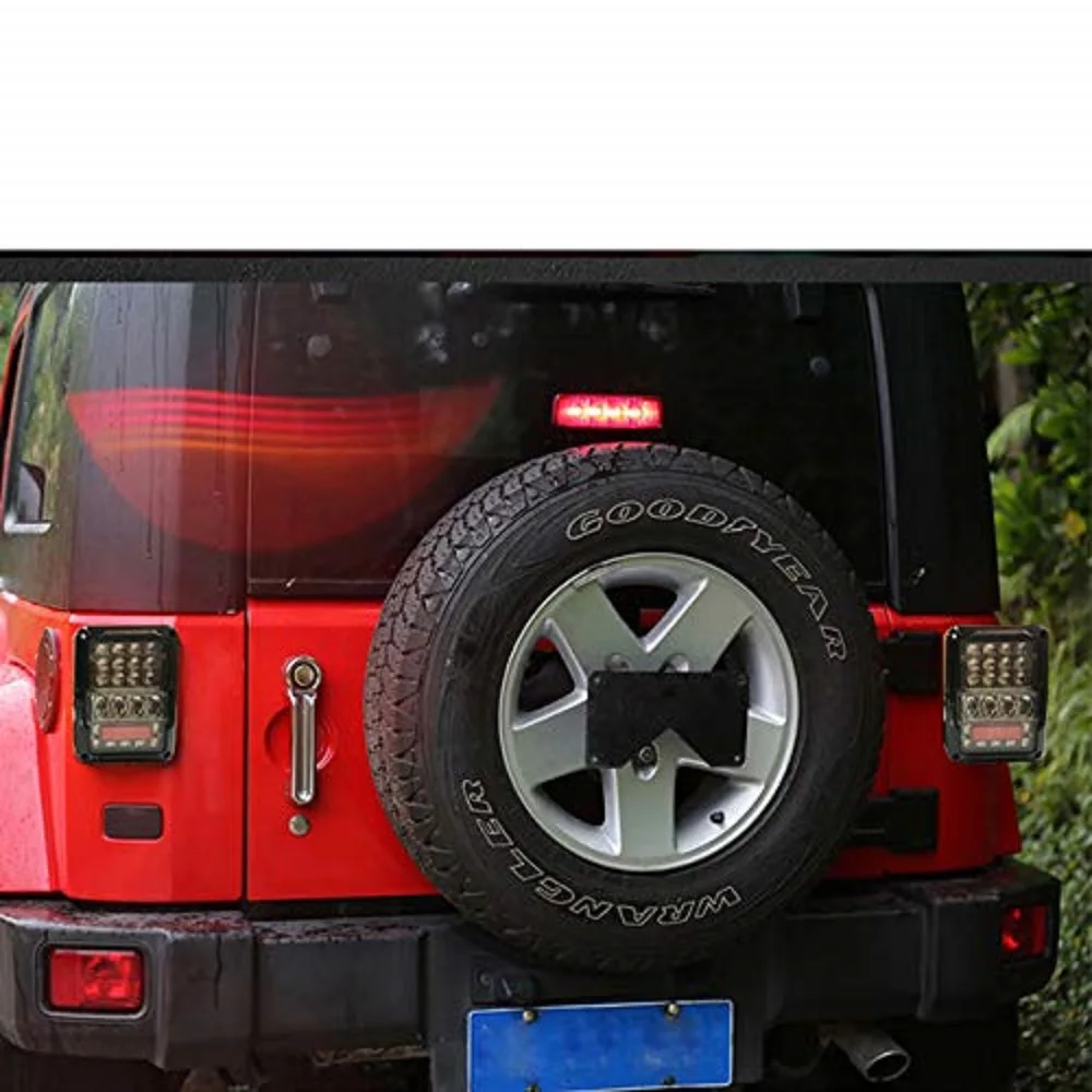 

SXMA LED Tail Light Brake Lights Reverse Lights LED Worklight ABS for Jeep Wrangler JK JKU 2007-2017 Euro/Us Version 1Pair J339