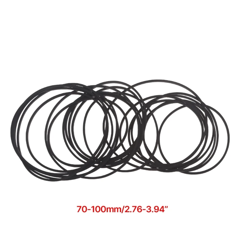 20 piezas Universal 75-100mm máquina cinta casete Ruber cinturón 1,2mm cinturones ancho