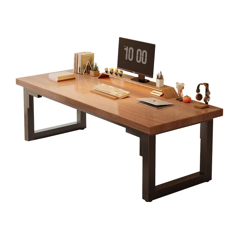 Thickened solid wood calligraphy study special dark walnut solid wood countertop practice table