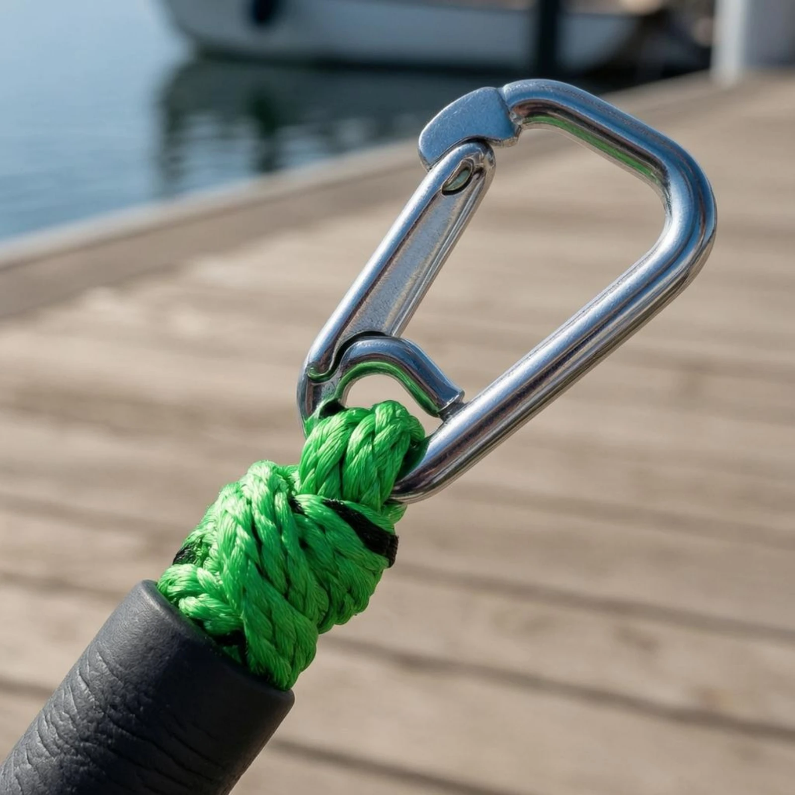 Bungee Dock Line Shock-Absorbing Elastic Mooring Line Marine Gear Guarding Sleeves Metal Hook for Docking, Boating view 5