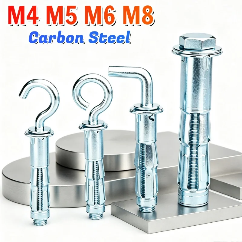 M4M5M6M8 Gypsum Board Drywall Anchor Expansion Screws Bolt Pipe Wall Ceiling Anchor Tube Pipe Fixing Hollow Plug Metal Heavy Set