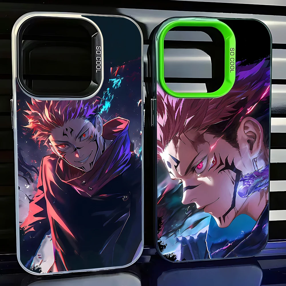 Anime Jujutsu Kaisen Phone Case For iPhone 15 14 13 12 11 Pro Max X XR XSMAX 8 7 Plus Candy Matte Shockproof Back Cover