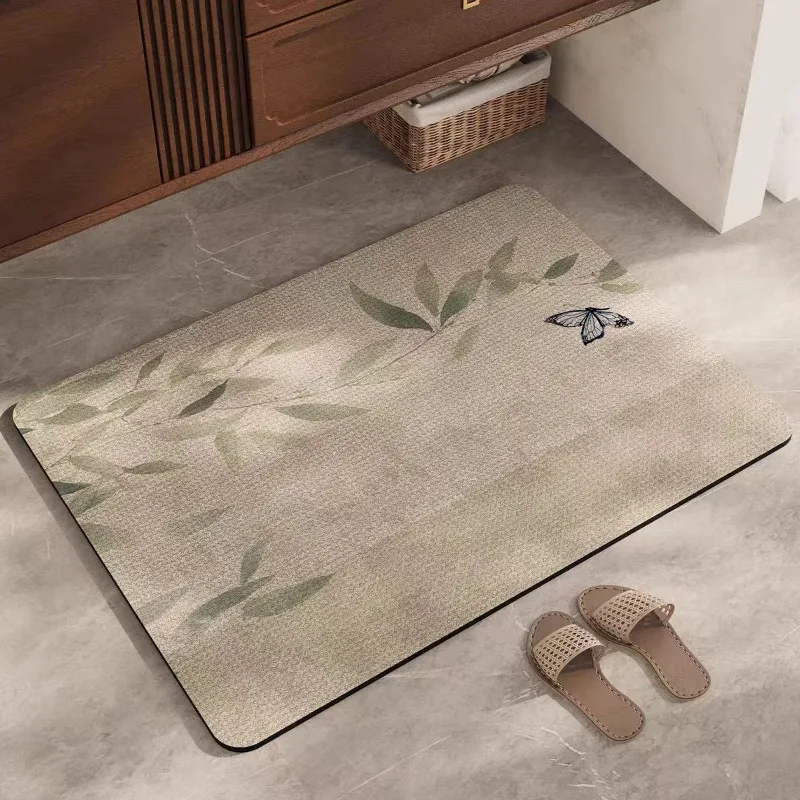 Bathroom absorbent diatom mud toilet  doormat toilet toilet floor mat toilet carpet