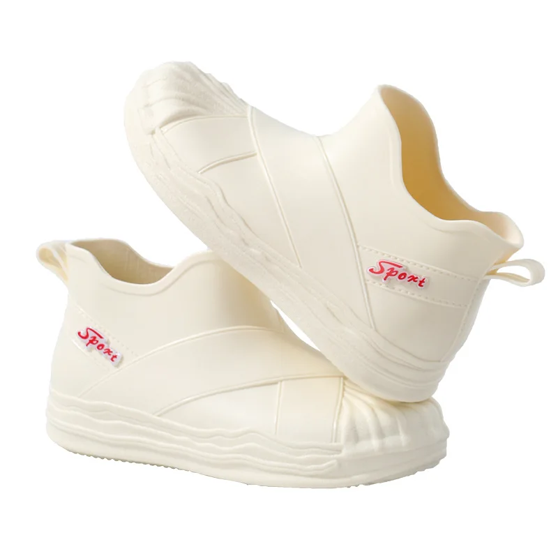 

Women's Short Rain Boots Summer Anti Slip Waterproof Soft-soled Boots 2026 Fashion Ankle Rubber Boot New Lady Garden Shoe