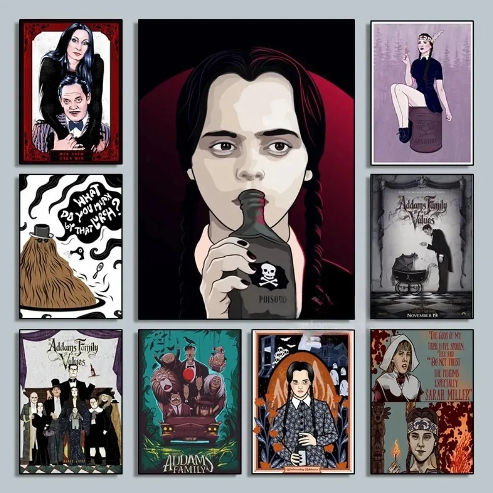 Addams Wednesday Family Tv Show Print Art Canvas Poster For Living Room Decor Home Wall Decor