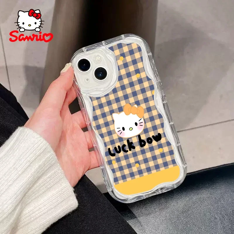 سينامورول جراب هاتف آيفون 14 برو بنات آيفون حافظة هلوكيتي موضة ملحق الهاتف المحمول قذيفة مرحبا كيتي 2025 جديد