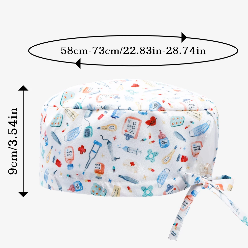 Hommes femmes gommage casquettes réglable médecin infirmière chirurgie Chef casquette vêtements de travail chapeau anti-poussière casquette de travail dentiste vétérinaire chapeau d'allaitement