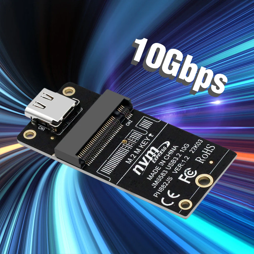 Adapter obudowa SSD M.2 do typu C NVME obudowa dysku twardego międzypozytor JMS583 Chip 10Gbps obsługuje 2230 2242 2260 2280 rozmiar SSD