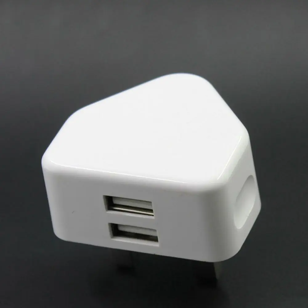 for Tablet Mobile 2 USB Port Travel Charger Fast Charger UK Plug Plug Adapter Dual USB