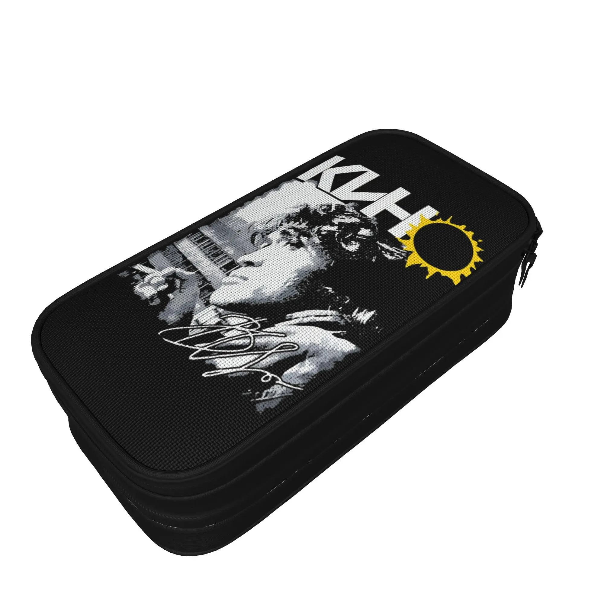 Viktor Tsois Kino Rock Band Pencil Case Classic   Pen Box Bag Girl Boy Large Storage Students School Gifts Pencilcases
