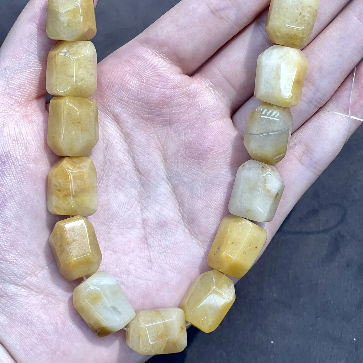 Irregular Faceted Beads Natural Semi-Precious Agates/Strawberry Bead For Jewelry Making DIY Necklace Bracelet Accessory