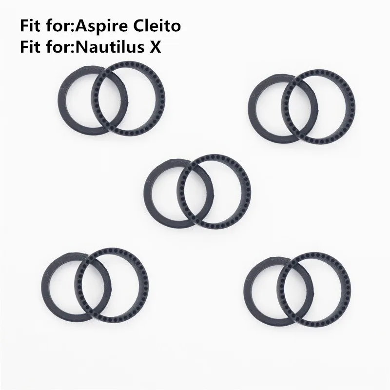 YUHETEC Silicone Seal Ring for  Aspire Cleito /Nautilus X 5Pack(2pcs/pack)