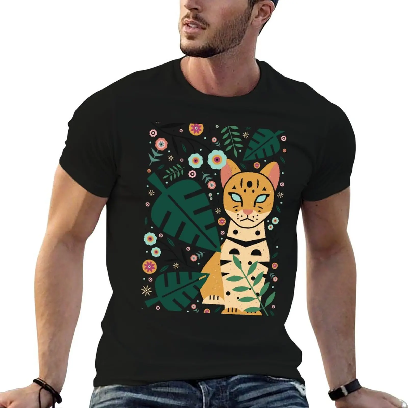 Футболка Ocelot Cub из базового хлопка, не дающаяся под усадку