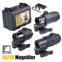 3X 5X Magnifier Series G33/G43/G45 Folding Side Flip Magnifiers Hunting Combo Scopes Hunting Sight Amplify W/Original Markings