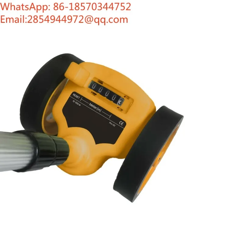 Hand-pushed Digital Ranging Wheel, Metric Mechanical Measuring Wheel, Two-wheel Ground Distance Measuring Tool
