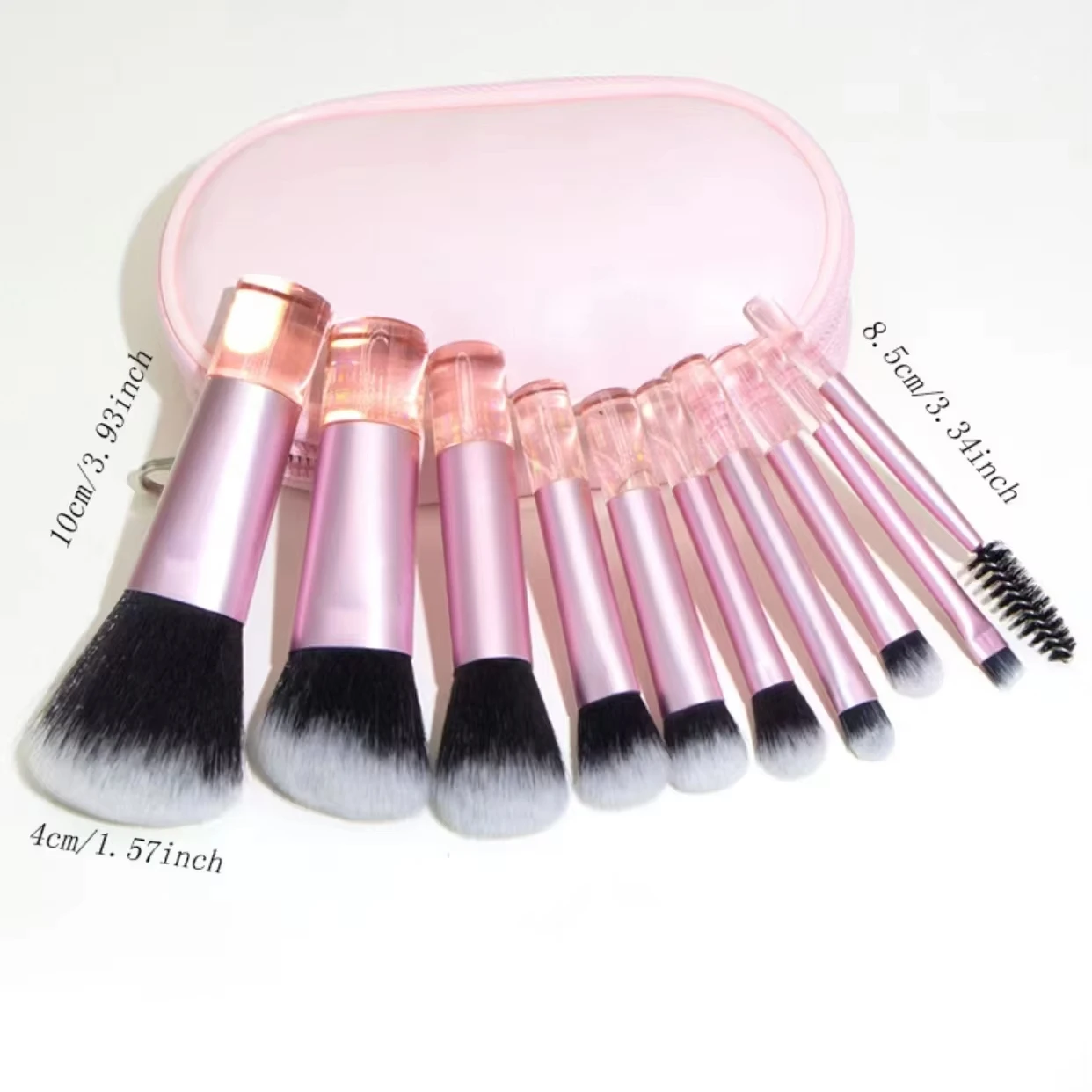 Face 10-Piece Mini Makeup Brush Set Portable Travel Size Makeup Brush Available in Multiple Colors