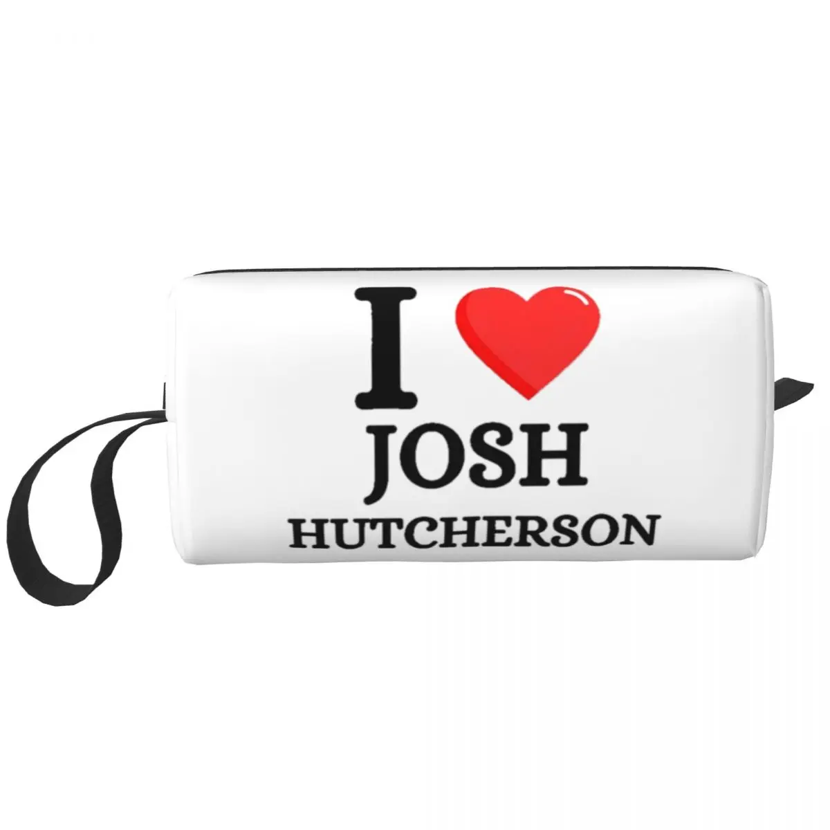 I Love Josh Hutcherson Makeup Bag Pouch Zipper Movie TV Actor Cosmetic Bag Travel Toiletry Bag Organizer Storage Purse for Women