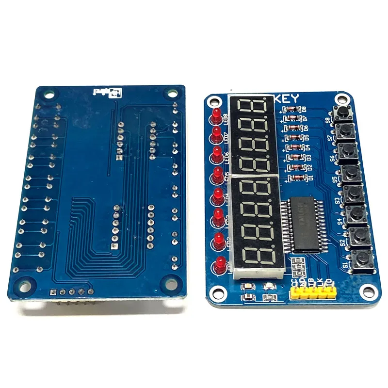 TM1638 Keypad Digital Tube LED Display Module 8-Digit Digital Tube LED Keypad with DuPont Cable