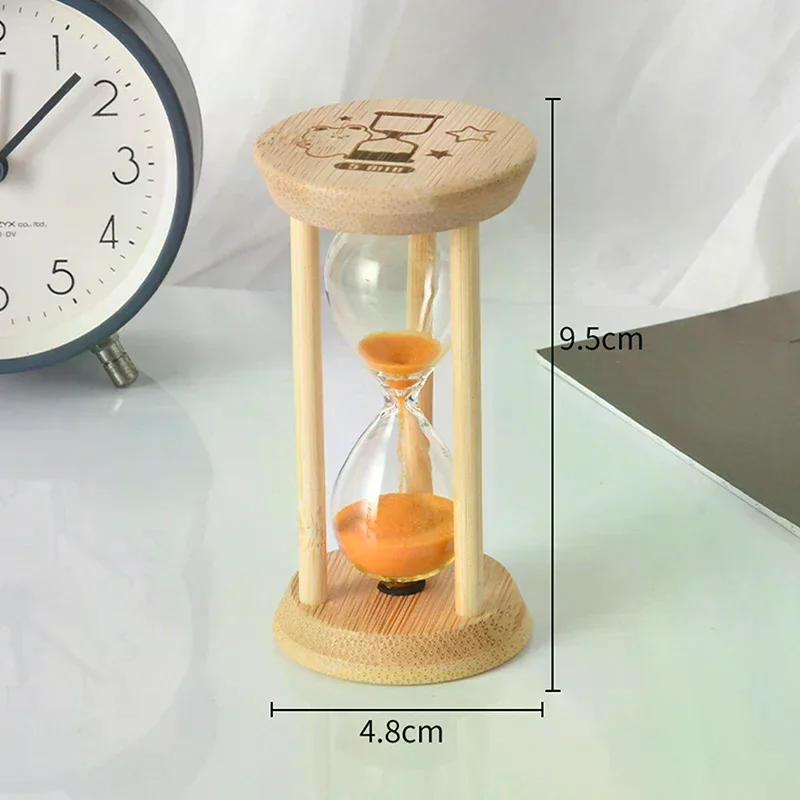 5 Minutes New Wooden Hourglass Mini Desktop Decoration Sand Clock Creative Timers Sandglass Hourglass Kitchen For Kids Gift