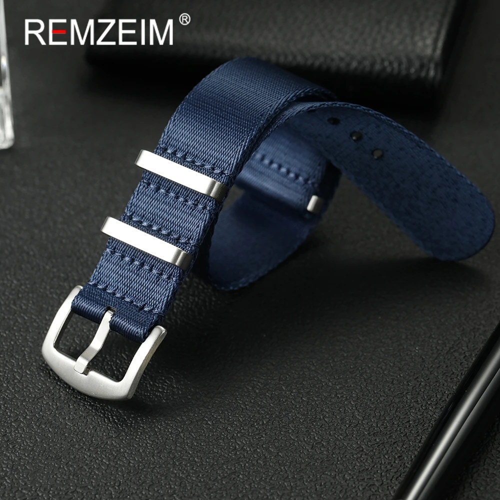 Hochwertiges, bequemes, weiches Nylon-Uhrenarmband, 20 mm, 22 mm, Uhrenarmbänder für Herren und Damen, Ersatz-Uhrenzubehör