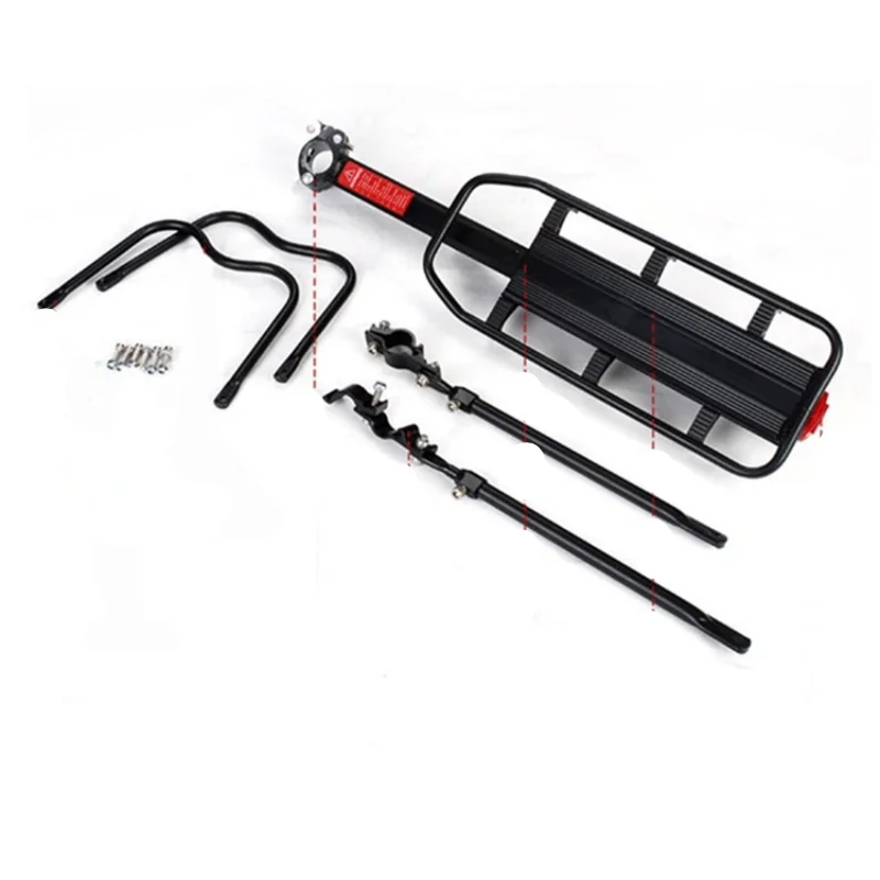 Universal Quick Release Mountain Bicycle Rear Carrier Bicycle Luggage Carrier Reflector 671-09 Bike Shelf Bicycle Accessories