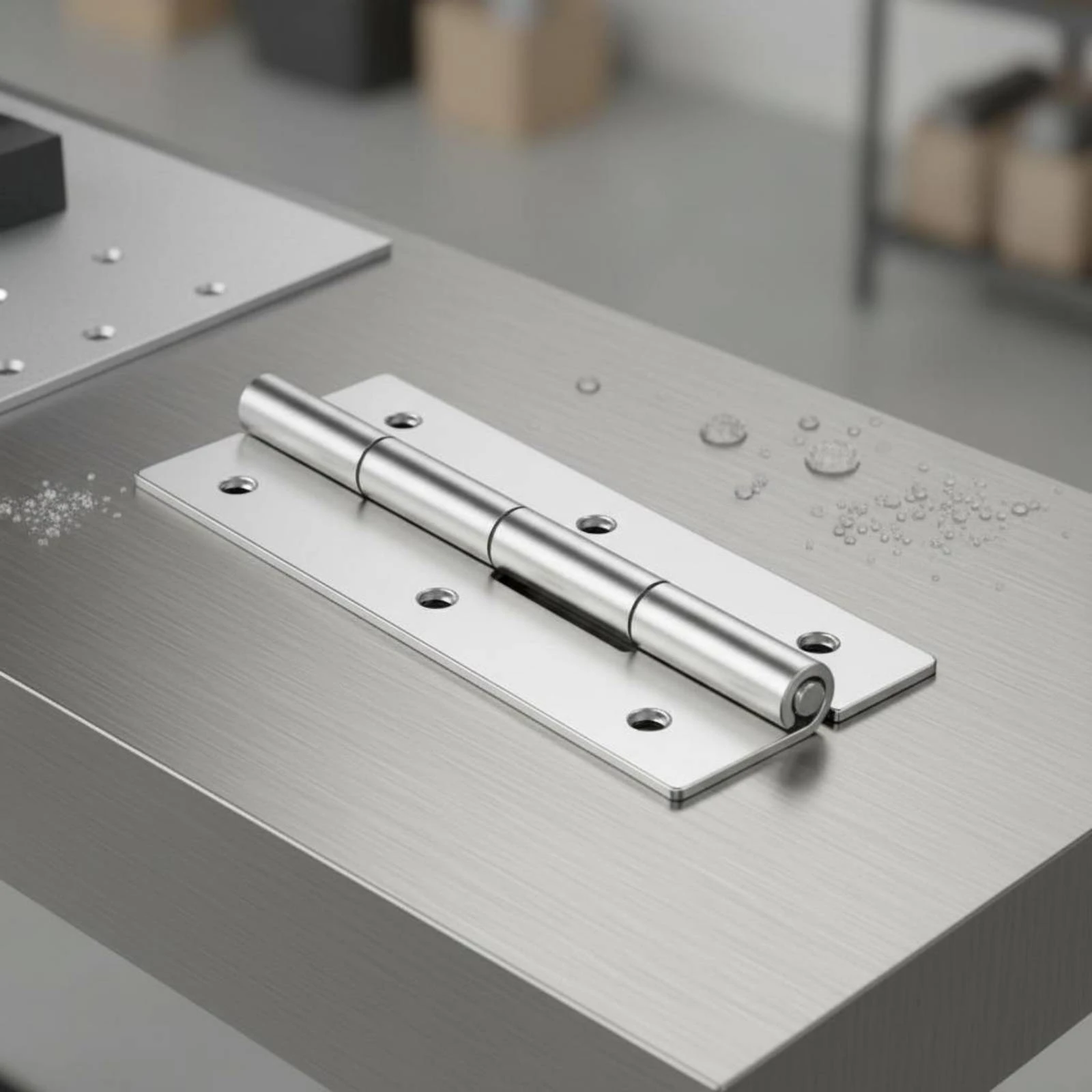 Stainless Steel Continuous Hinge Thickened Material Sturdy Duty Strip Hinge Hardware Supplies Rustproof for DIYers